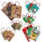 Northlight 20-Count Assorted Paper Christmas Themed Gift Bags